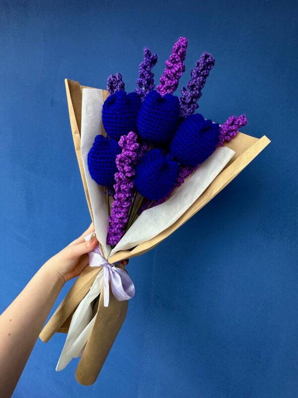 Bouquet of Tulips and Lilacs