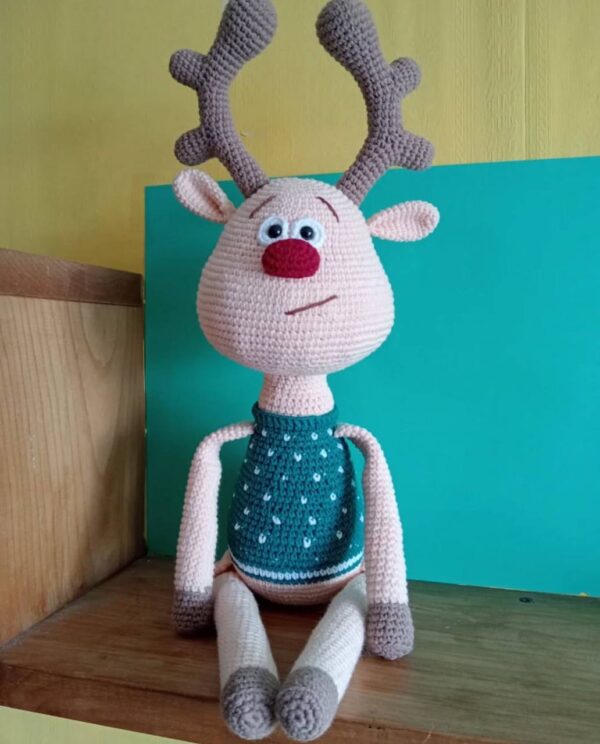 Knit toy reindeer - Image 2